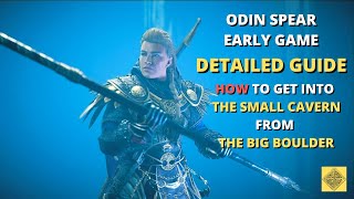 Odins Spear Early Game Guide  How to Get into The SMALL CAVERN from The BIG BOULDER  AC VALHALLA [upl. by Esila320]