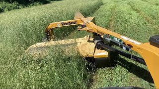 New Vermeer TM610 Hay Mower  and First Cut continues [upl. by Ariela]