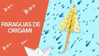 Paraguas de papel  Manualidades de origami [upl. by Roze960]