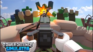 Gatling Gun TDS Roblox  Гатлининговый Пистолет ТДС Роблокс [upl. by Alikee]