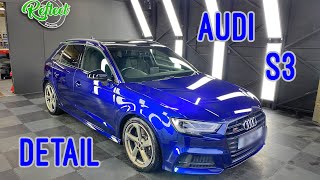 AUDI S3 in Stunning Navarra Blue Enhancement Detail amp Ceramic Coating [upl. by Ecinwahs]