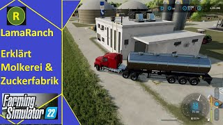 Farming Simulator 22 LamaRanch Erklärt Molkerei amp Zuckerfabrik [upl. by Garmaise691]