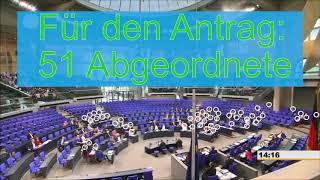 BUNDESTAG ABSTIMMUNGSSKANDAL 13062018 [upl. by Airtina427]