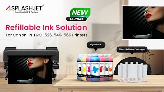 Refillable Inks for Canon IPF PRO 526 546 566  Compatible With PFI870 amp PFI3870  NEW LAUNCH [upl. by Atekan90]