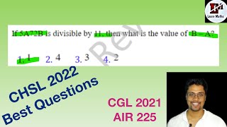 If 5A72B is divisible by 11 then what is the value of BA [upl. by Berenice710]