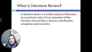 Lecture 4  Literature Review What is literature reviewpart 1 [upl. by Ula]