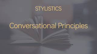 Conversational Principles in Stylistics UrduHindi [upl. by Waine29]