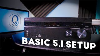 BASIC 51 SYSTEM SETUP  Home Theater Basics  Sony Klipsch [upl. by Ecart]