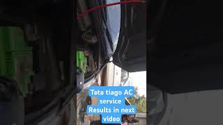 Tata Tiago ac cooling down problem solved Tata car ac service acservice shortvideo [upl. by Aryhs155]