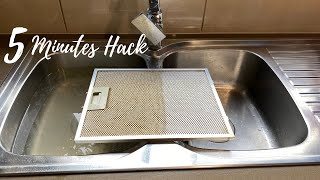 How to Clean Range Hood Filters in 5 Minutes with Baking Soda [upl. by Idas887]