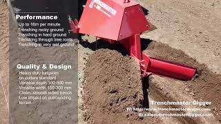 Trenchmaster PTO Trencher Introduction video [upl. by Robinetta366]