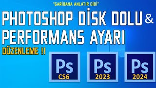 PHOTOSHOP DİSK DOLU HATASI VE GİZLİ PERFORMANS AYARI [upl. by Lexie]