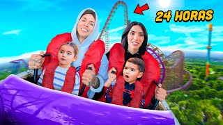 24 HORAS EN MONTAÑAS RUSAS EXTREMAS 🎢 😱 Juan de Dios Pantoja [upl. by Bedwell]