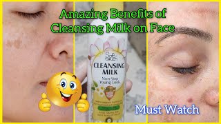 Soft Touch Cleansing MilkCleansing With Milk For Face🤫 cleansing milk ke faide✨ [upl. by Orodisi996]