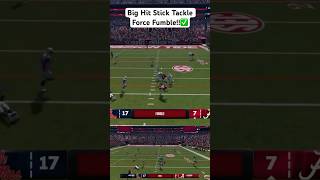 Best Defensive Hit Stick Force fumble Plays✅ share shorts trending gameplay views [upl. by Inkster]