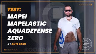 Ante Cash testira Mapei Mapelastic AquaDefense ANTINA GARAŽA S2E7 [upl. by Hsilgne63]