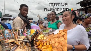 Street Food and the Biggest Market in Republic of Benin 🇧🇯  West Africa [upl. by Yentirb43]