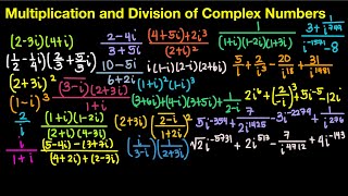 Multiplication and Division of Complex Numbers in Rectangular Form [upl. by Yllib]