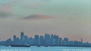 New York Harbor Webcam TimeLapse  8232011 [upl. by Paolina]