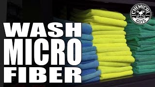 How To Wash Microfiber Towels Correctly  Chemical Guys  Microfiber Wash [upl. by Ahsekyw]