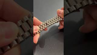 How to open and adjust the clasp on Aftermarket Rolex Jubilee or Presidential Steel Bracelet [upl. by Kumler808]