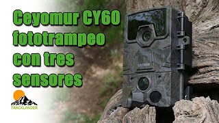 Así es una cámara de fototrampeo con 3 sensores  Ceyomur CY60 [upl. by Monica]