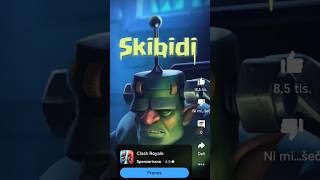 why did he say skibidi😭🤦 supercell clashroyale skibidi ad [upl. by Jankell444]