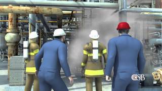 Animation of Fire at Chevrons Richmond Refinery August 6 2012 [upl. by Arted]