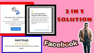 Facebook Request block problemFacebook login issueFacebook account status warningSonu Rajput [upl. by Leontine423]