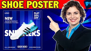 How to Design Professional Social Media Poster in Photoshop Skill with Pakhtoon [upl. by Salaidh]