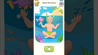 dop 5  level 120  Save the diver gaming puzzle solve dop5 shorts [upl. by Lathan]