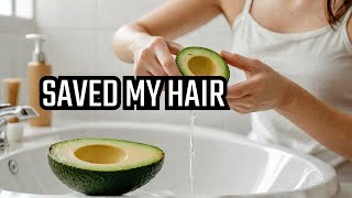 This avocado hair mask saved my hair shorts avocadomask short [upl. by Siari789]