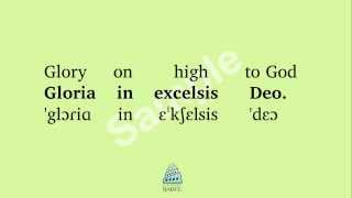 Mass Ordinary Gloria  Pronunciation Guide [upl. by Granthem]