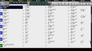 BACKING TRACK  ii V iii vi ii V I IN 12 KEYS FOLLOWING CYCLE OF FIFTHS 240 BPM BOSSA [upl. by Darmit]