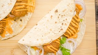 Falafel Recipe  Indian Style Falafel Wraps  Healthy Veg Cutlet Rolls  Kids Lunch Box Recipes [upl. by Nairoc]