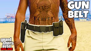 How to Get The GUN BELT on ANY OUTFIT In GTA 5 Online 169 NO TRANSFER GET IAA GUN BELT [upl. by Noryv]