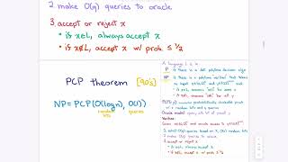 Probabilistically checkable proofs [upl. by Eniruam]