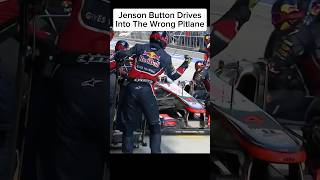 Jenson Button Drives Into Wrong Pitlane f1 formula1 pitstop [upl. by Adnil]