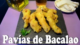 Pavías de Bacalao Las Recetas del Hortelano [upl. by Eninnej]