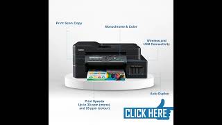 Brother DCPT820DW Printer  Auto Duplex Printing Print Scan Copy ADF WiFiLANUSB Print Up [upl. by Ahsak]