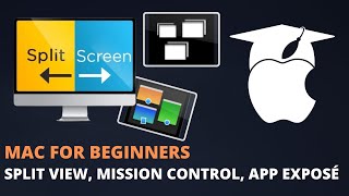 How To Use Split View Mission Control App Exposé on the Mac [upl. by Nnylakcaj452]