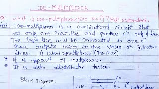 what is DeMultiplexer in hindi  1×2 demultiplexer [upl. by Jago]