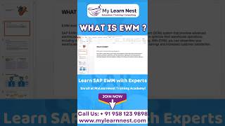 What is EWM  SAP EWM Training in Hyderabad  SAP EWM Online Training SAPEWMTraining SAPEWM [upl. by Sseb]