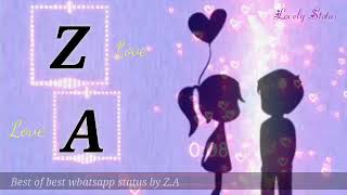 ZA Alphabet Love Status lovely 💓 statusRomantic whatsapp status [upl. by Drake41]