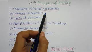 Ch 7 Principles of Directing [upl. by Meingolda]