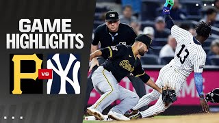 Pirates vs Yankees Game Highlights 92724  MLB Highlights [upl. by Gnirps161]