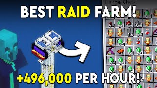 Minecraft Stacking Raid Farm Tutorial  EASIEST  496000 PH [upl. by Kerri658]