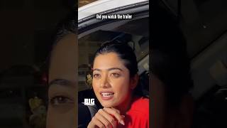 Rashmika Mandanna cute talk with Reporters on Pushpa 2 release pushpa2 bigscreenstarz rashmika [upl. by Zehc308]