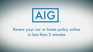 How To Renew Your Policy Online  AIG [upl. by Nyer]