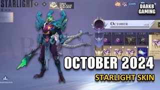 October 2024 Starlight Skin  Aulus Season 34 Skin  Mobile Legends [upl. by Fabi]